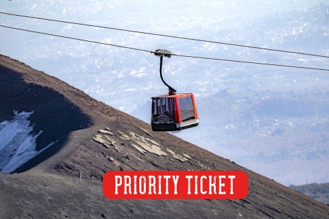 Funivia dell'Etna : Ticket prioritaire pour le téléphérique jusqu'à 2500 mètresmt. ETNA-Billetterie officielle-Billet de téléphérique jusqu'à 2 500 mmsl