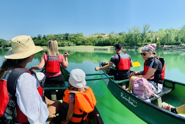 Visit By Canadian Canoe on Lake Penne in Pescara