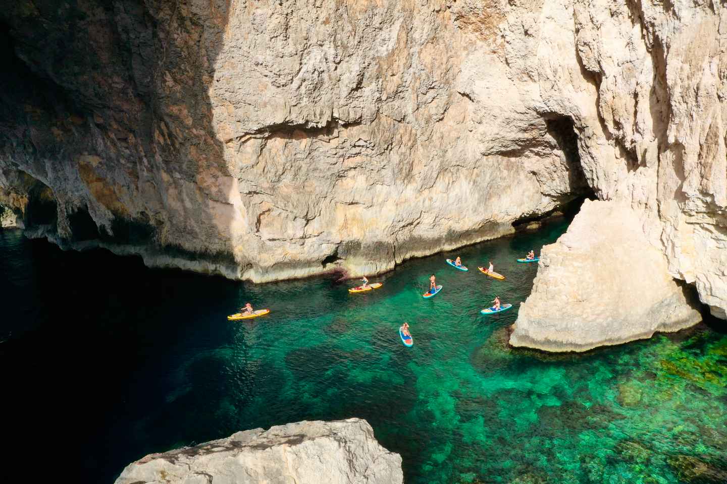 Explore Malta’s Blue Grotto by SUP