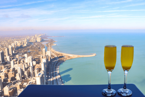 Chicago: biglietto sorseggia e guarda la piattaforma di osservazione 360 ChicagoChicago: Biglietto 360 Chicago Observation Deck Sip and View