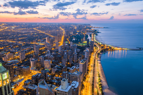 Chicago: biglietto sorseggia e guarda la piattaforma di osservazione 360 ChicagoChicago: Biglietto 360 Chicago Observation Deck Sip and View