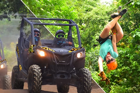 Cancún: Off-Road Adventure with Buggy, Ziplines & Cenote