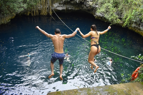 Cancún : Aventure hors route avec Buggy, Ziplines et CenoteAventure hors route avec balade en buggy et cénotes