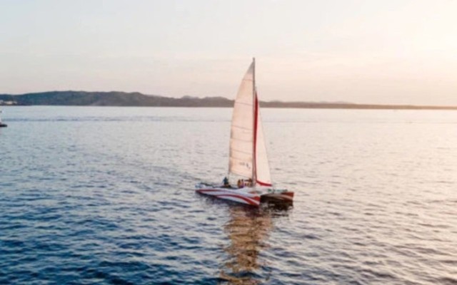 Visit Catamaran Sunset Trip in Menorca in Punta Prima, Menorca