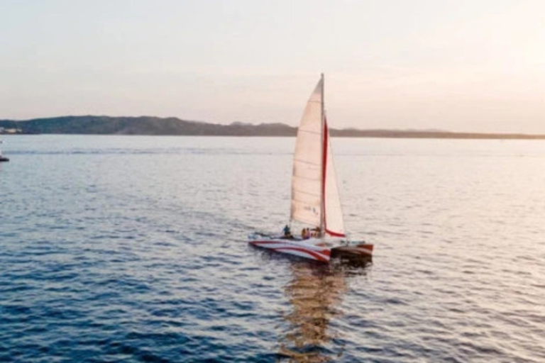 Fornells: Catamaran Sunset Cruise of Menorca's Coast