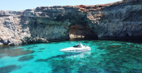 Sliema: Boat Trip to Comino Blue Lagoon, Gozo, and Caves
