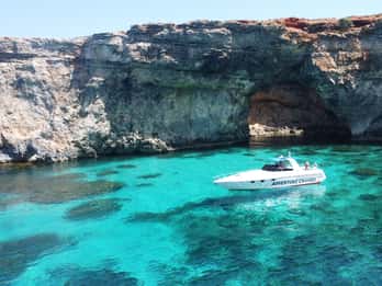 Sliema : Excursion en bateau vers la lagune bleue de Comino, Gozo et les grottes
