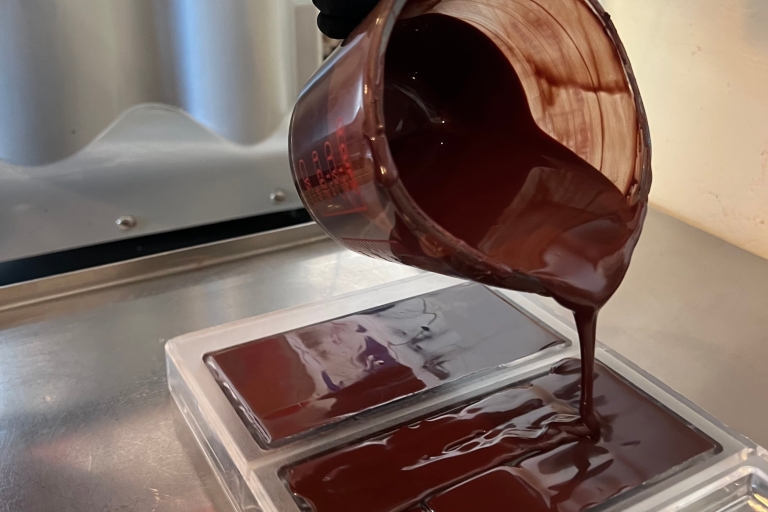Santa Bárbara: Talleres de elaboración de chocolatinas y cajas de arteCaja mediana con fabricación de tabletas de chocolate