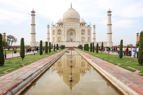 Tour privato del Taj Mahal e del Forte di Agra in auto da JaipurAuto + Guida + Ingresso + Pranzo