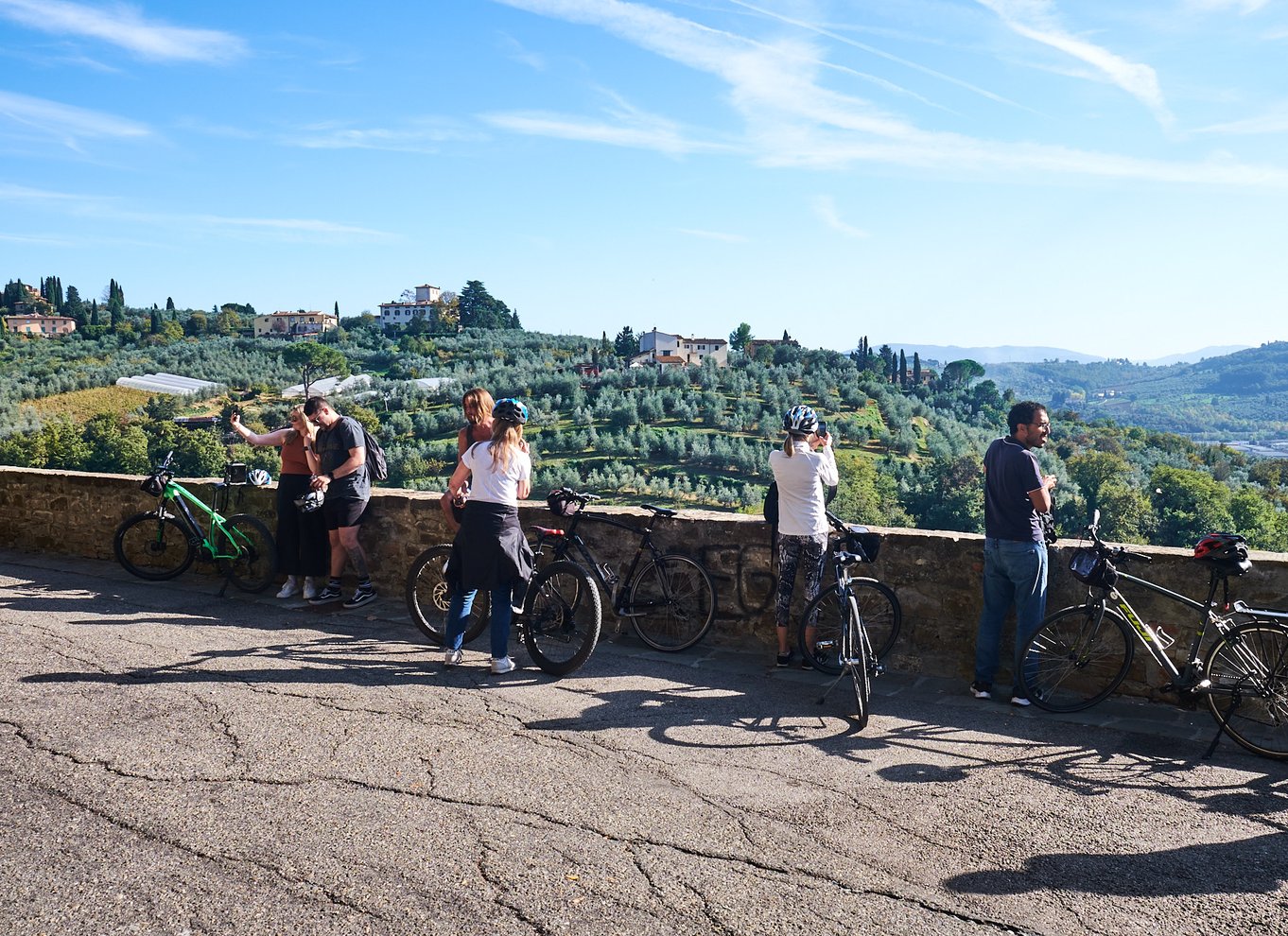 Firenze: Halvdags cykeltur og smagsprøver i Toscana