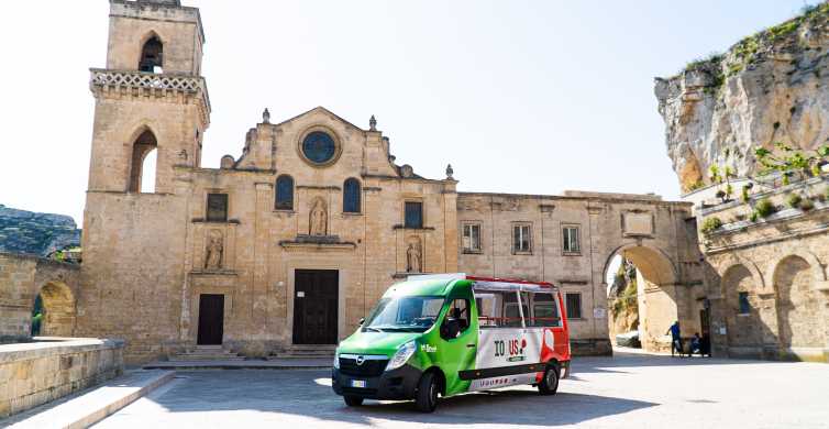 Matera: Open Top bustour met toegang tot Casa Grotta