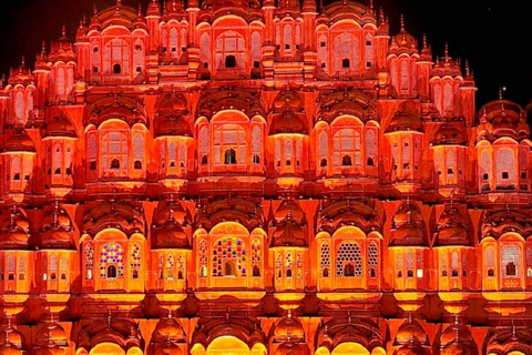 De Delhi : Visite de Jaipur (ville rose du Rajasthan) avec nuitée