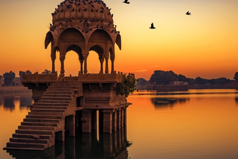 Desde Delhi: Excursión nocturna a Jaipur (Ciudad Rosa del Rajastán)