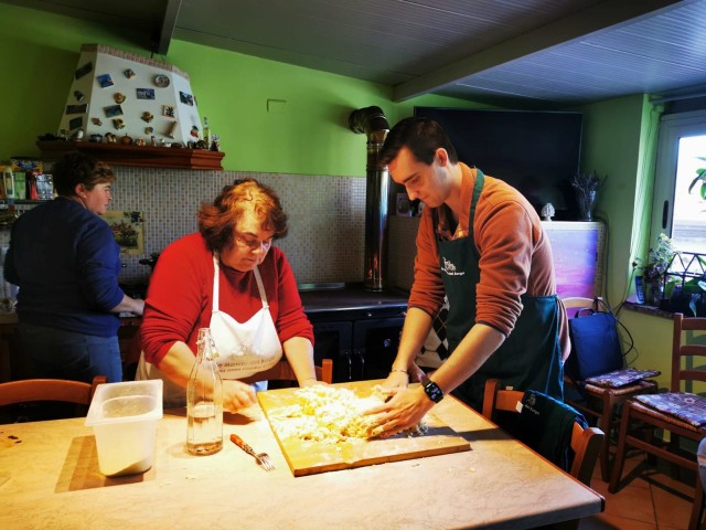 Visit Cooking class in Motta Camastra with the "Mamme del Borgo" in Santa Maria, Italy