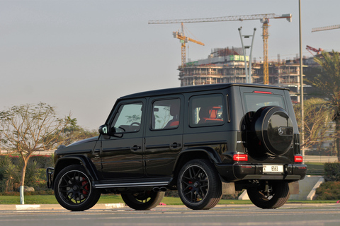 Mercedes G63 2022 One Day Self Drive Huur in DubaiVanuit Dubai, luxe autoverhuur