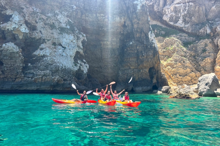 *NOUVEAU* Excursion en kayak dans les grottes et avec masque et tuba à Cala Portixol