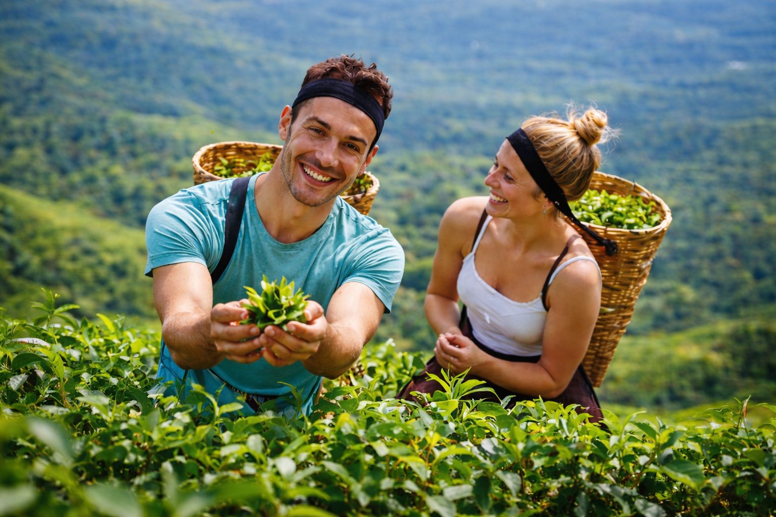 Teepflückerlebnis in Nuwara Eliya – Verkostungen und Wasserfälle