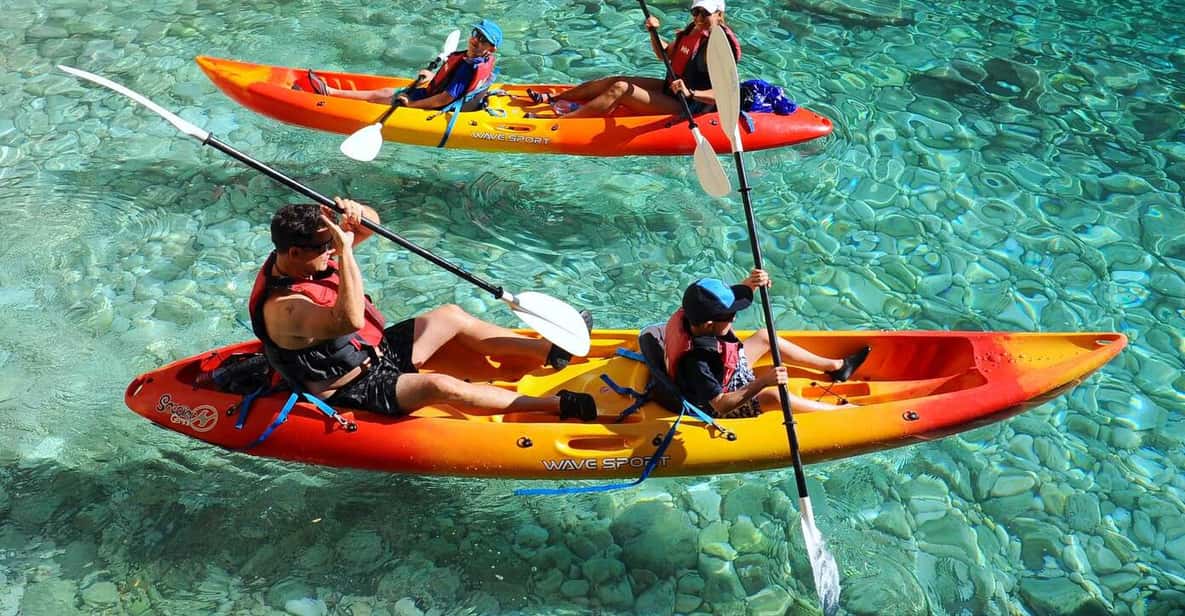 Afbeelding 12 van Cala Granadella: Cala en Caló Zeegrot Snorkel & Kajak Tour