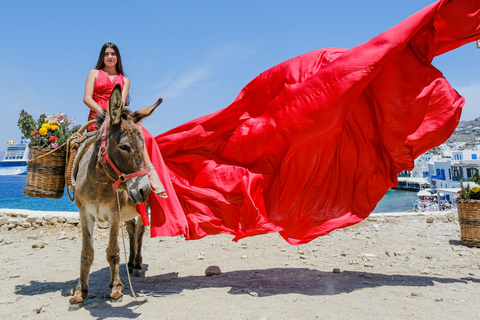 Mykonos: Sessão de fotos com vestido voador