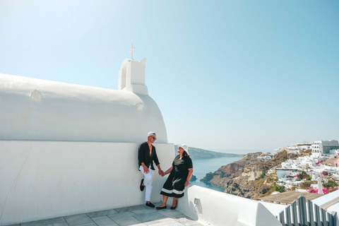 Sesión de fotos privada en Santorini