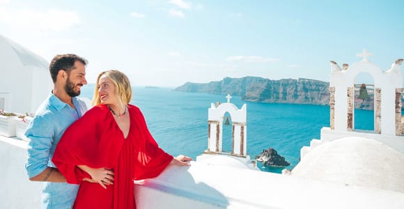 Santorini Private Photoshoot - Blue Domes Entry & Videos