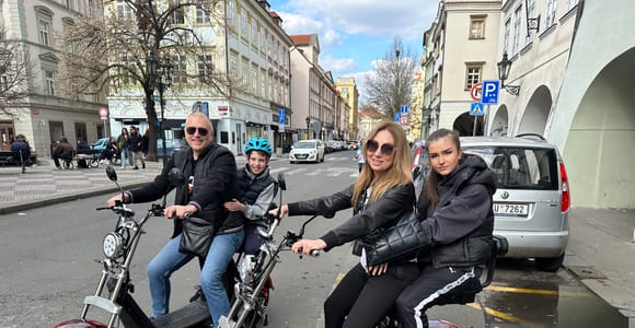 Prague: Guided Fat Tire e-Scooter Tour