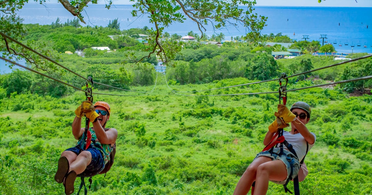 Extreme Zip Line Adventure at Mahogany bay GetYourGuide