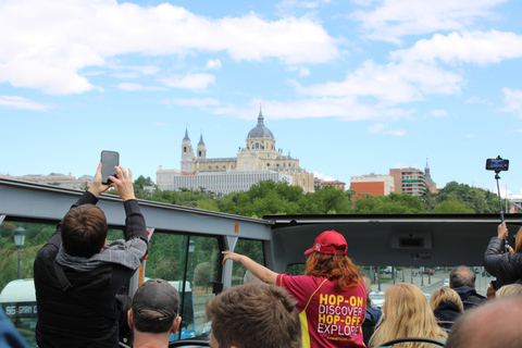 Madrid: Panoramic Open-Top Bus Day or Night Tour with Guide Panoramic Day Tour with Live guide