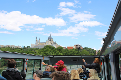 Madrid: Panoramic Open-Top Bus Day or Night Tour with Guide Panoramic Day Tour with Live guide