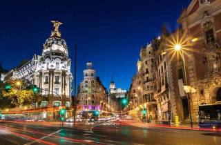 Madrid: Panorama-Open-Top-Bus Tag oder Nacht Tour mit Guide