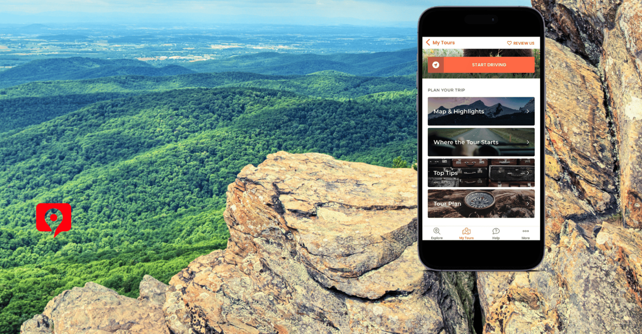 Blue Ridge Parkway, Tour autoguiado de conducción de audio - Hizvo