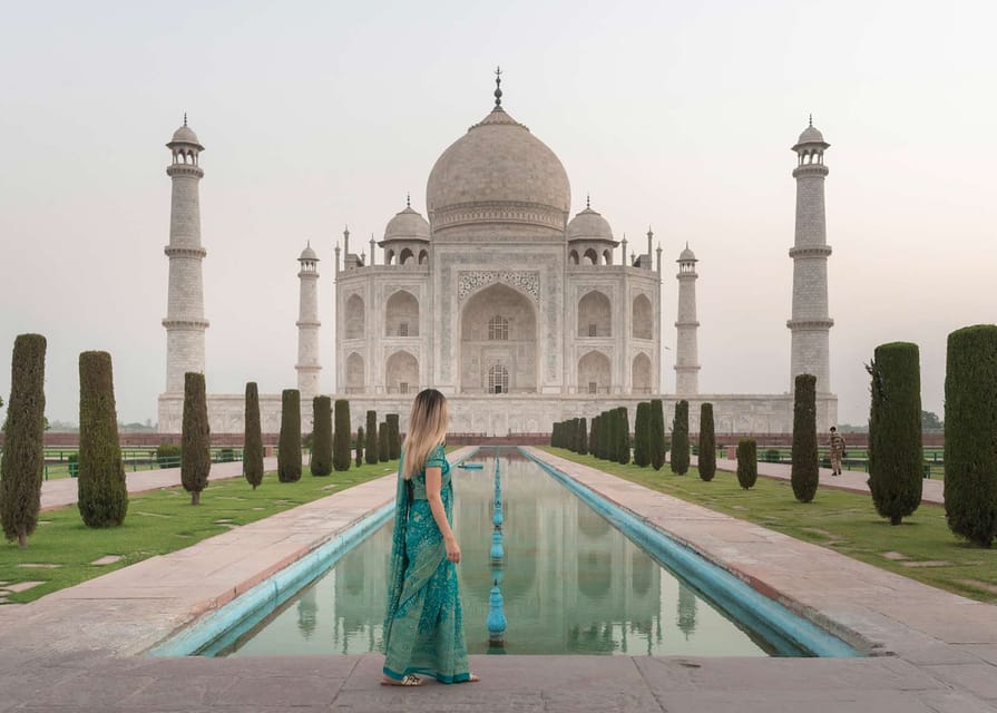 Zonsopgang Taj Mahal En Agra Fort Tour Vanuit Delhi Getyourguide