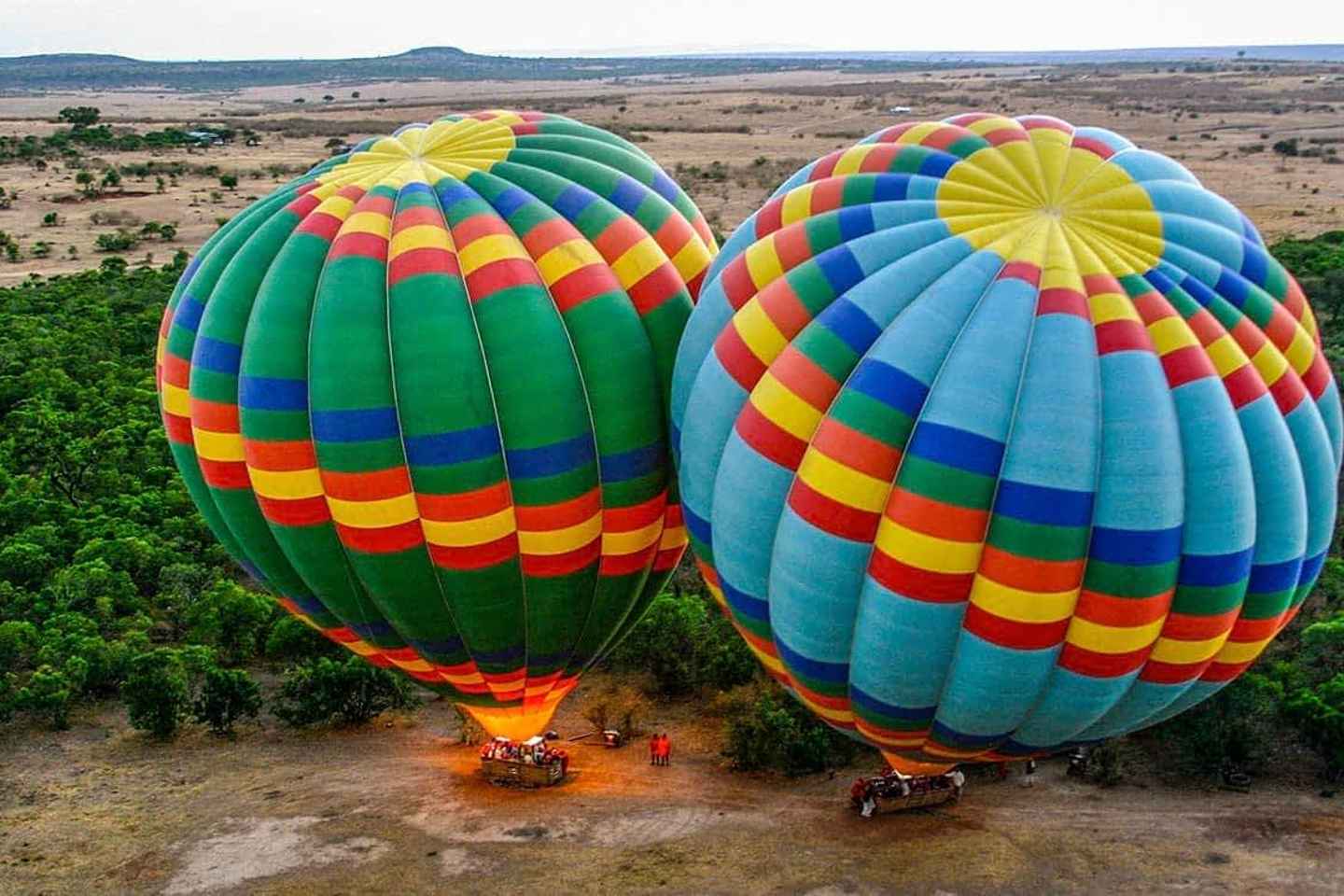 safari lodges in africa | viewing from a hot-air balloon in kenya