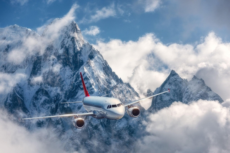 Kathmandu naar Everest schilderachtige bergvlucht NepalYeti airlines Everest schilderachtige bergvlucht Nepal