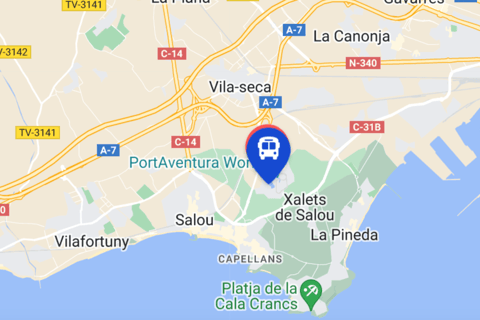 PortAventura: Bus Transfer to/from Barcelona Port Aventura: Bus transfer to Barcelona city