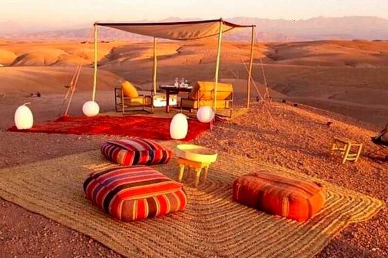 Da Marrakech: cena nel deserto di Agafay con Sunset & Stars