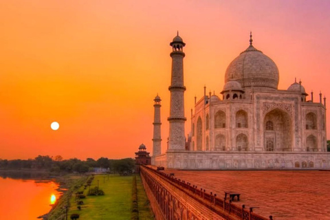 From Delhi: Taj Mahal Sunrise & Agra Fort Tour Skip The Line Delhi: Taj Mahal Sunrise & Agra Fort Tour with Car & Guide