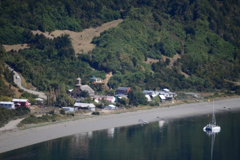 Lemuy Island: Churches and trees in Chiloé. Lemuy Island: Churches and trees.