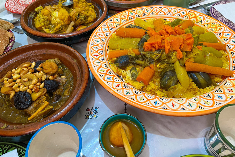 Aula de culinária com a família Marrakech