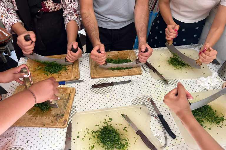 Aula de culinária com a família Marrakech