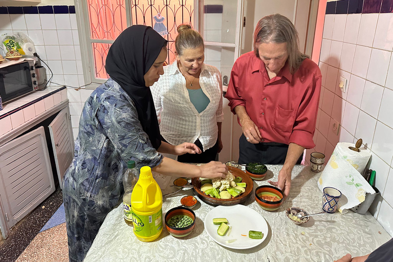 Aula de culinária com a família Marrakech