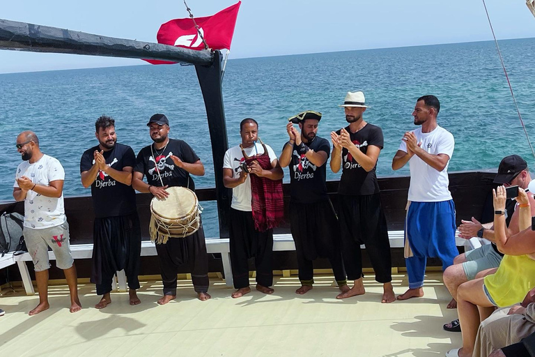 Djerba: Piratenschiff-Kreuzfahrt zur Flamingo-Insel mit Mittagessen
