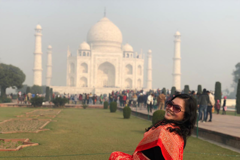 Vanuit Delhi: Sunrise Taj Mahal-tour met de auto