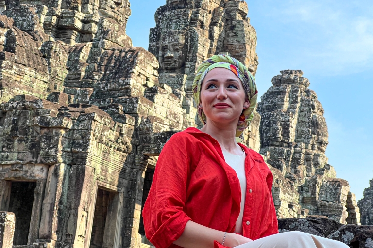 Visite de 2 jours du temple d'Angkor, de la montagne Kulen et du Tonlé SapOption standard