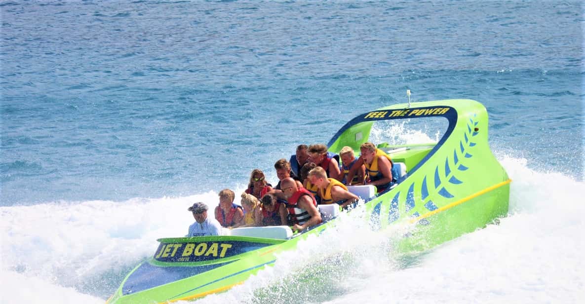 Hersonissos Jet Boat Tour con Snorkeling GetYourGuide
