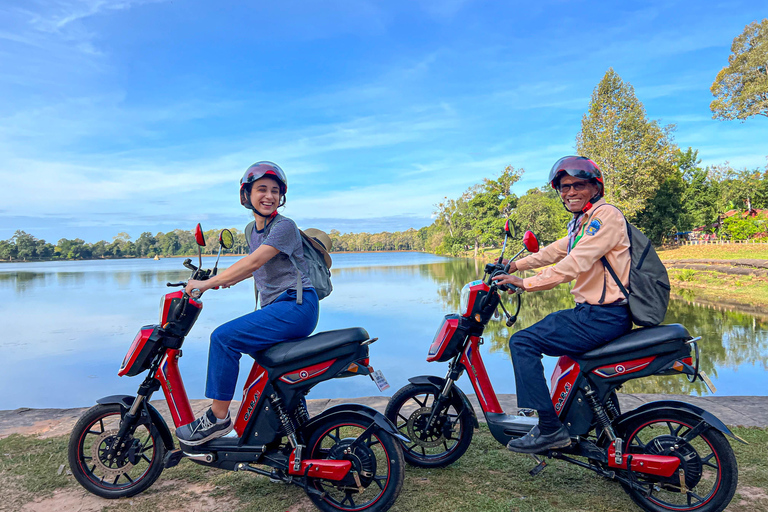 Siem Reap: Geführte Tempeltour mit dem E-Bike inkl. Mittagessen