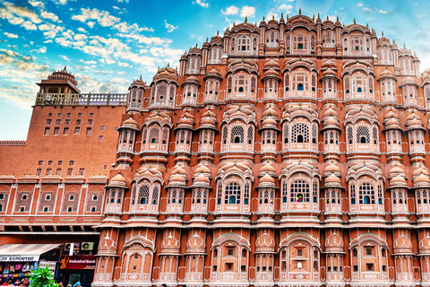 Jaipur: begeleide stadstour van een hele dag met alle hoogtepuntenPrivé sightseeingtour van een hele dag door Jaipur