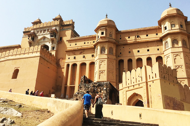 Jaipur: całodniowa wycieczka z przewodnikiem po mieście ze wszystkimi najważniejszymi atrakcjamiPrywatna całodniowa wycieczka krajoznawcza po Jaipur