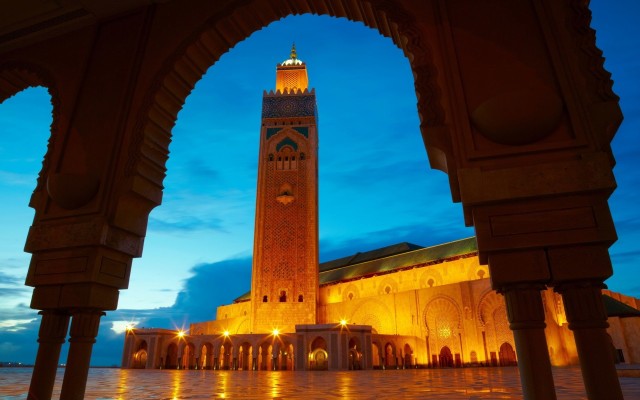 Visit Casablanca by night in Casablanca, Morocco