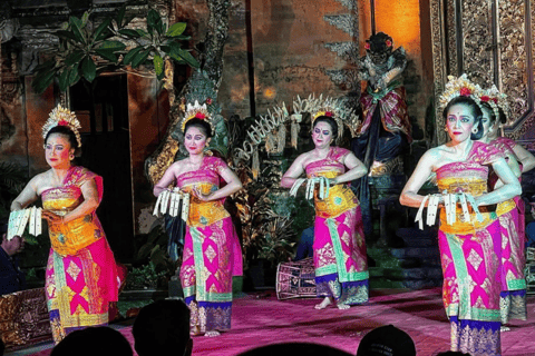 Ubud: mercato dell&#039;arte, tour delle cascate e del tempio con danza LegongTour privato con danza Legong opzionale